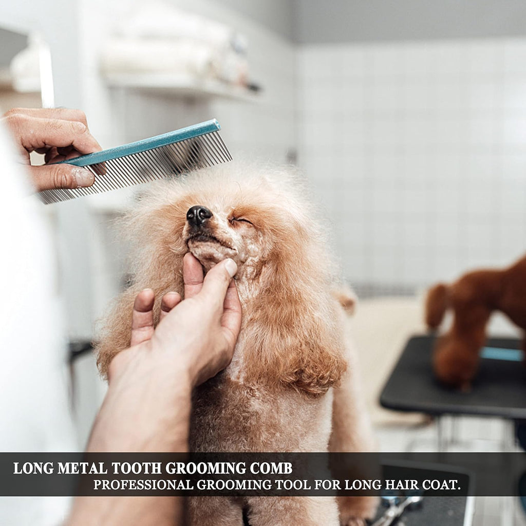 LBMBAIC professional greyhound comb packaging displaying authentic imported pet supplies branding.