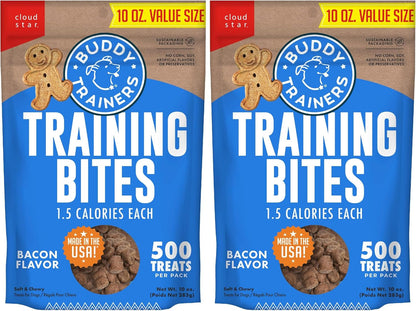 Buddy Biscuits Trainers Training Bites Soft & Chewy Dog Treats, Bacon, 10 oz. Pouch - Image 12