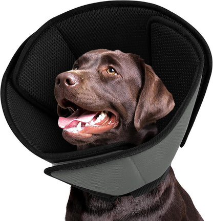 Queenmore Soft Dog Cones for Large Dogs,Comfy Dog Cone for Dogs to Stop Licking After Surgery,Adjustable Pet Cone Alternative for Wound Healing,Blue,X-Large - Image 10
