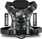 Service Dog Harness, Reflective Dog Vest Harness with 5 PCS Patches, Adjustable Soft Oxford Pet Harness, Inner Layer Mesh, Easy to Control for Dogs (All-RED, Small (Pack of 1)) - Image 11