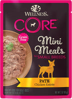 Wellness CORE Small Breed Mini Meals Shredded in Gravy Adult Wet Dog Food, Grain Free, Natural, Chicken and Turkey Dinner Recipe, 3 oz, Pack of 12 Pouches - Image 10