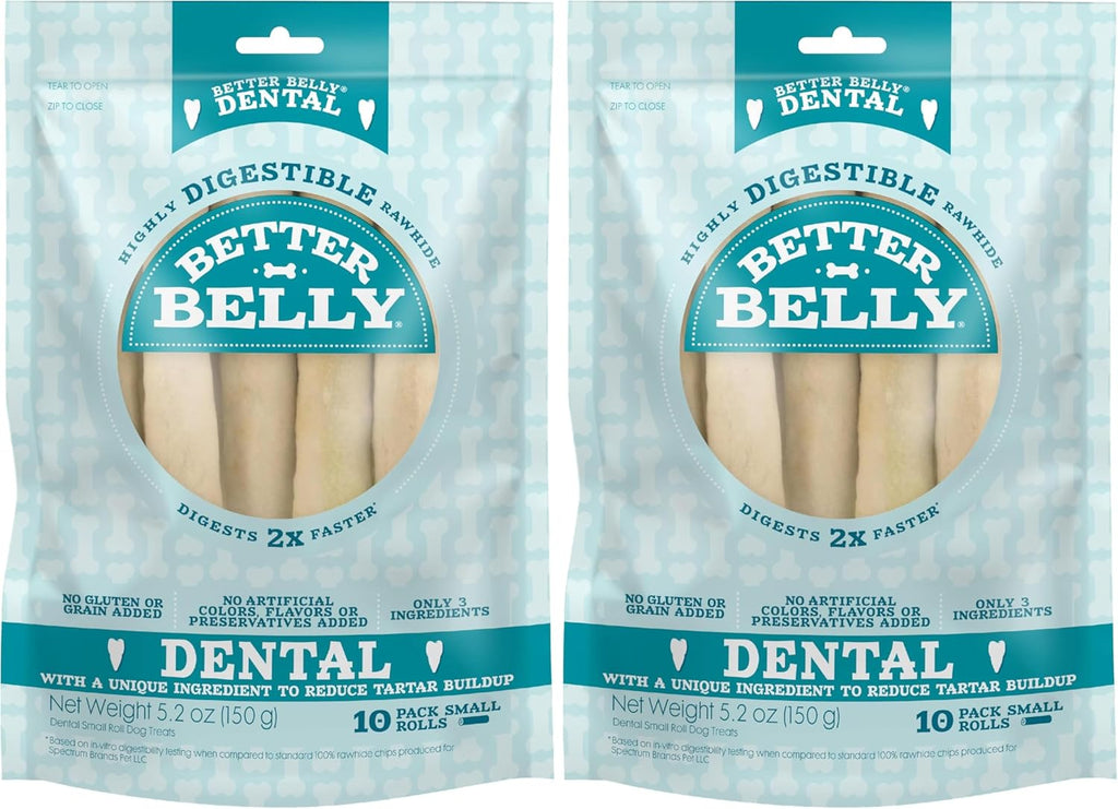 Better Belly Highly Digestible Rawhide Dental Chews, Treat Your Dog to a Chew with NO Artificial Colors or Flavors - Image 11