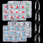 Ellewin clear nail tips front view in box