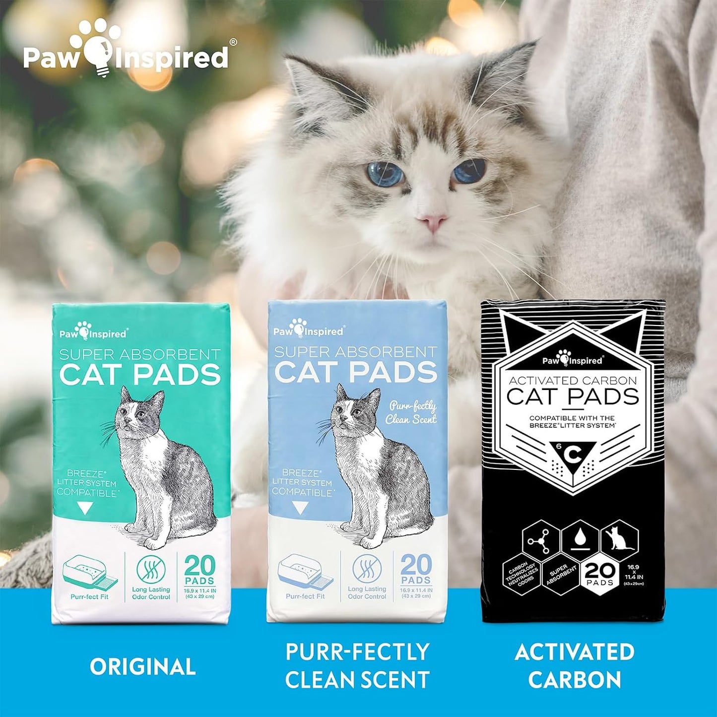 Replacing a disposable carbon pad inside a cat litter box tray