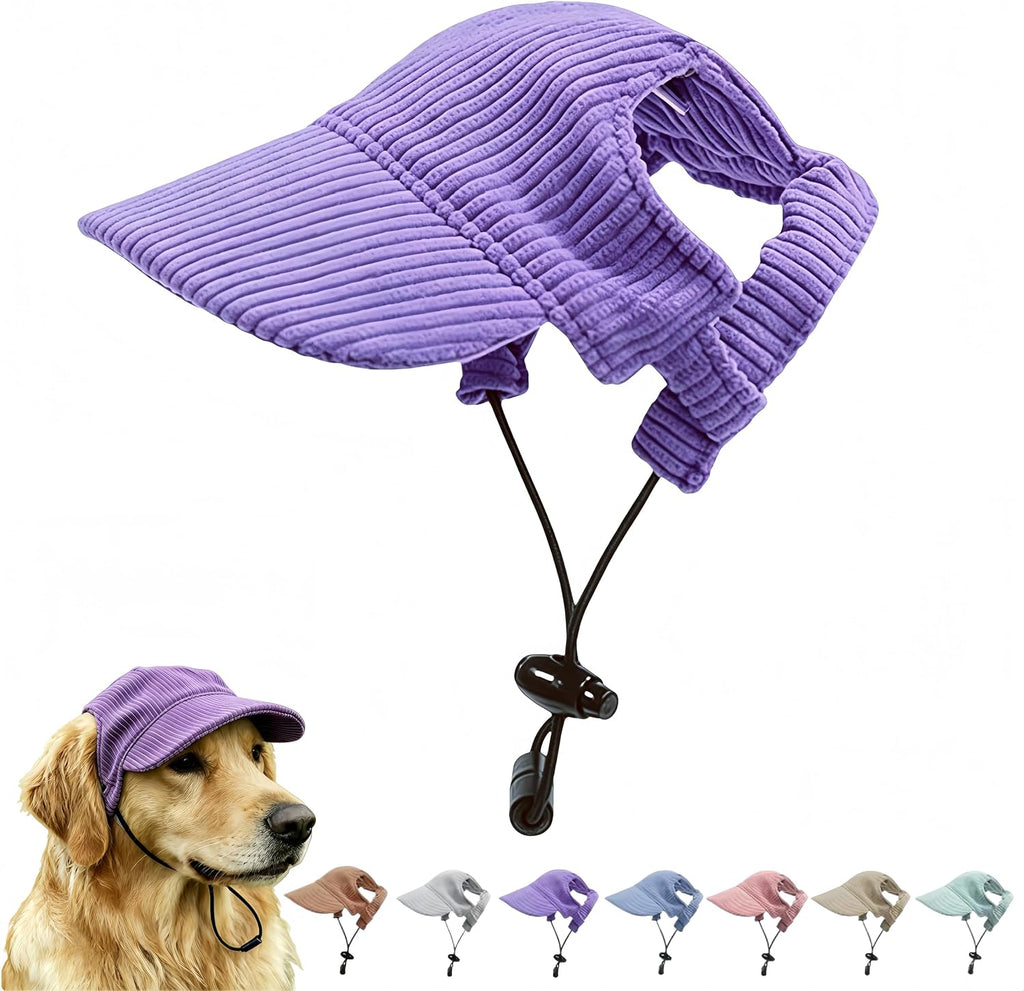 Pet Baseball Cap with Ear Holes - Multi-Color Sun Visor Hat for Dogs & Cats, Summer & Fall Beach Headwear for Puppies & Kittens (Green, XL) - Image 12