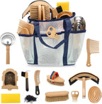Premium USA imported horse grooming supplies pack overview with all accessories.