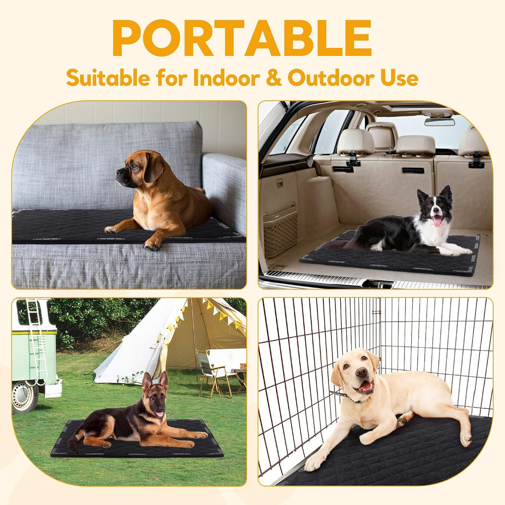 Durable fabric texture detail of Hombys kennel pad