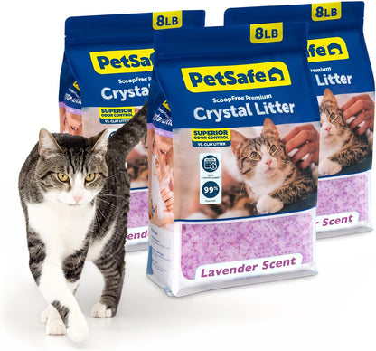 PetSafe ScoopFree Odor Control Crystal Cat Litter, Fresh Scent, 8 Lb Bag - Image 12