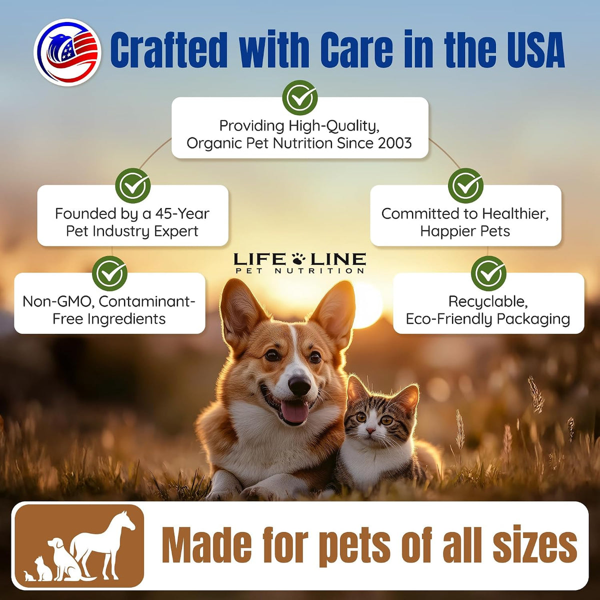 Life Line USDA organic certification seal on product packaging