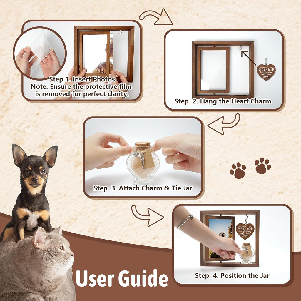 Premium packaging of HAMUIERS pet loss memorial gift set.