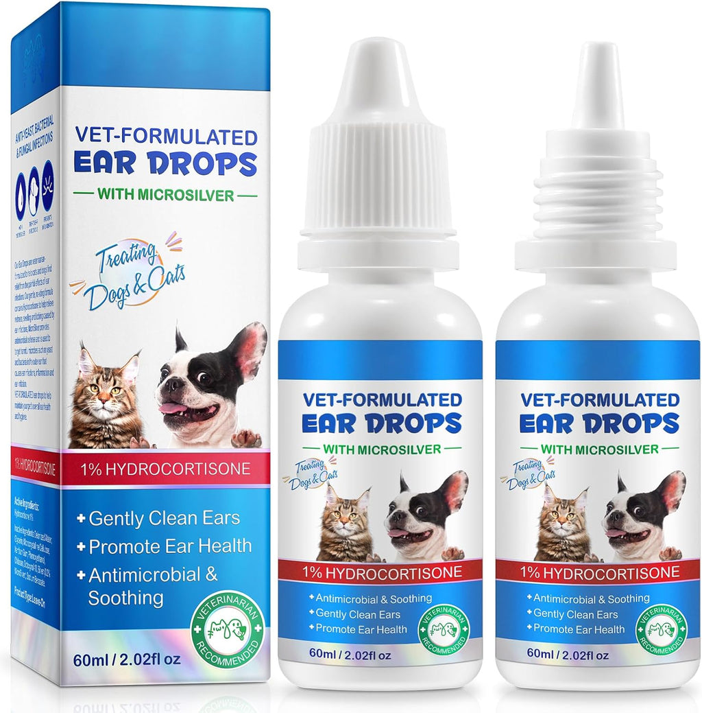 Ear Mite Treatment for Dogs & Cats - Fast-Acting Itch Relief & Cleaner, Vet-Recommended Formula with Soothing Aloe Vera, Cleaner on Contact & Soothes Itching, Gentle Ear Cleaning Solution, 0.75 fl oz - Image 10