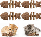 Catnip and Silvervine Chew, Natural Fishbone Chew Toy for Cats, Fishbone-Shaped Cat Dental Toy for Chewing, Licking, Pawing, Boredom Relief & Enrichment for Cats (2 PCS, Mixed Flavor) - Image 12