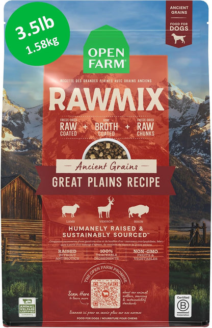 Open Farm, RawMix Dry Dog Food with Ancient Grains, Protein-Packed Kibble Coated in Bone Broth with Freeze Dried Raw Chunks, Salmon Whitefish & Rockfish, Wild Ocean Recipe, 20lb Bag - Image 11