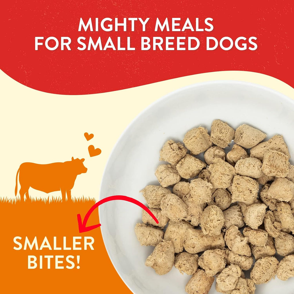 Stella and Chewy freeze dried raw small breed dog food close up bag