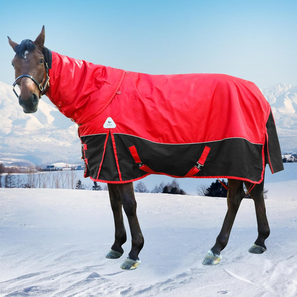 BabyFoxy horse turnout blanket folded to show internal polyfill
