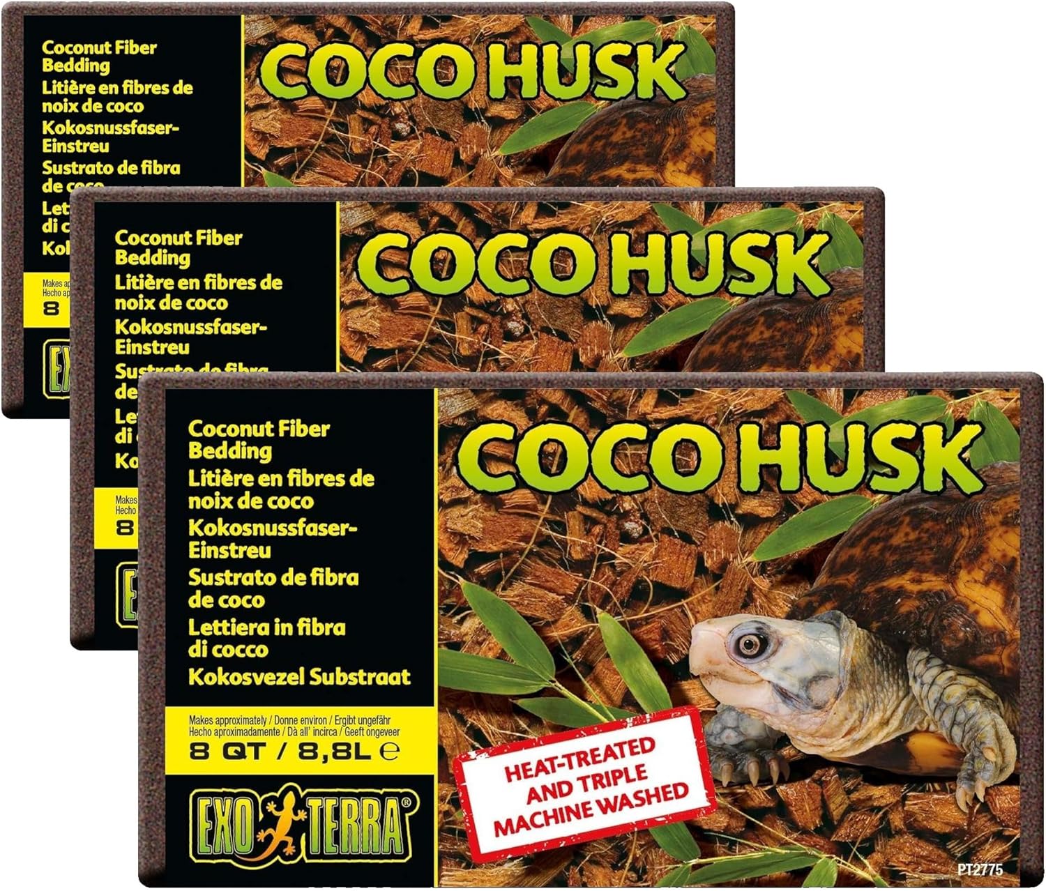 Exo Terra Coco Husk Brick, 8 QT (8.8 L) - Natural Coconut Fiber Terrarium Substrate for Reptiles, Amphibians & Tropical Enclosures - Image 9