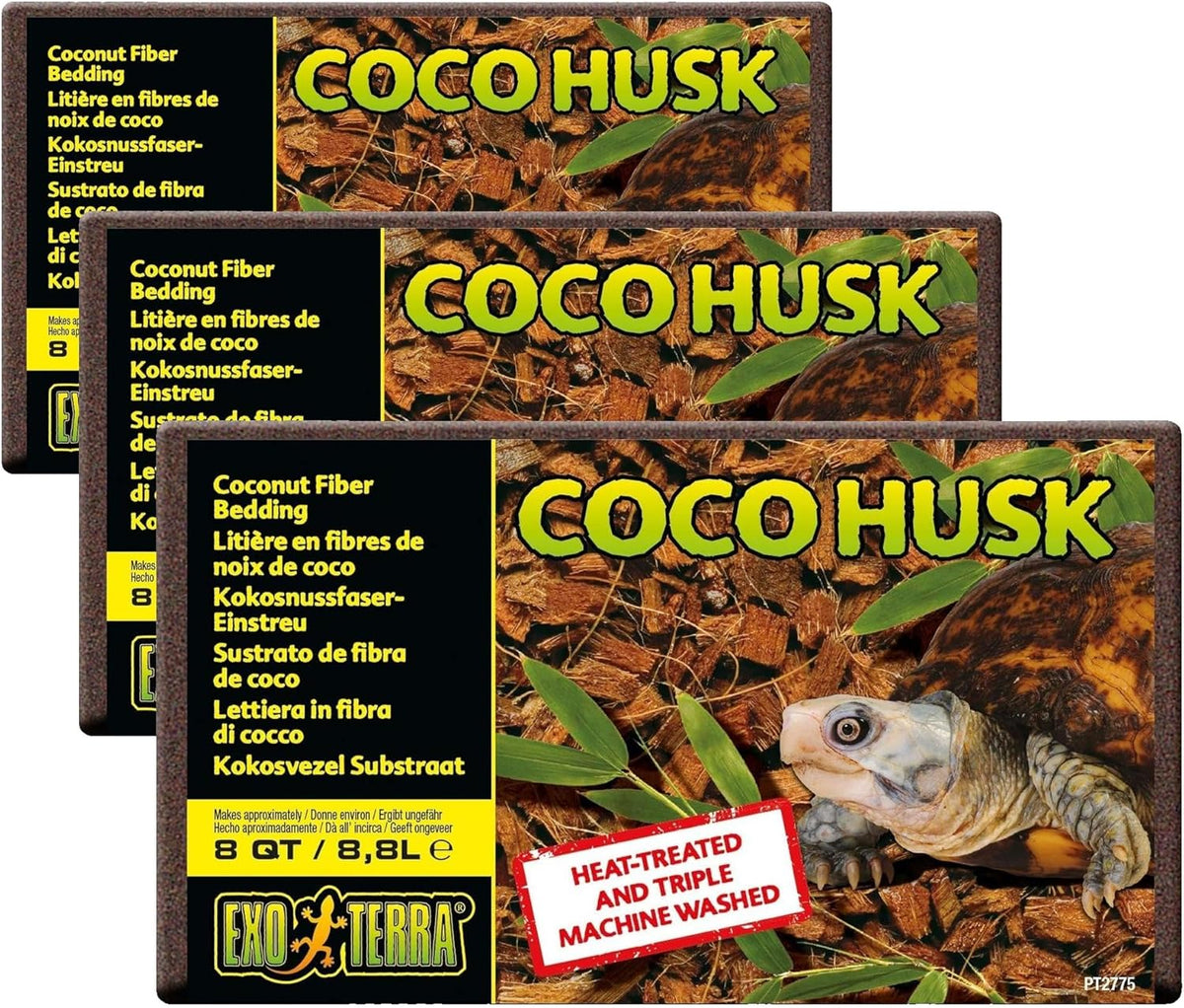 Exo Terra Coco Husk Brick, 8 QT (8.8 L) - Natural Coconut Fiber Terrarium Substrate for Reptiles, Amphibians & Tropical Enclosures - Image 9