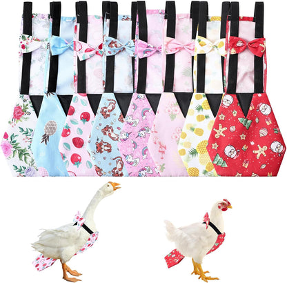 SilTriangle adjustable poultry nappy showing the secure back hook and loop closure system