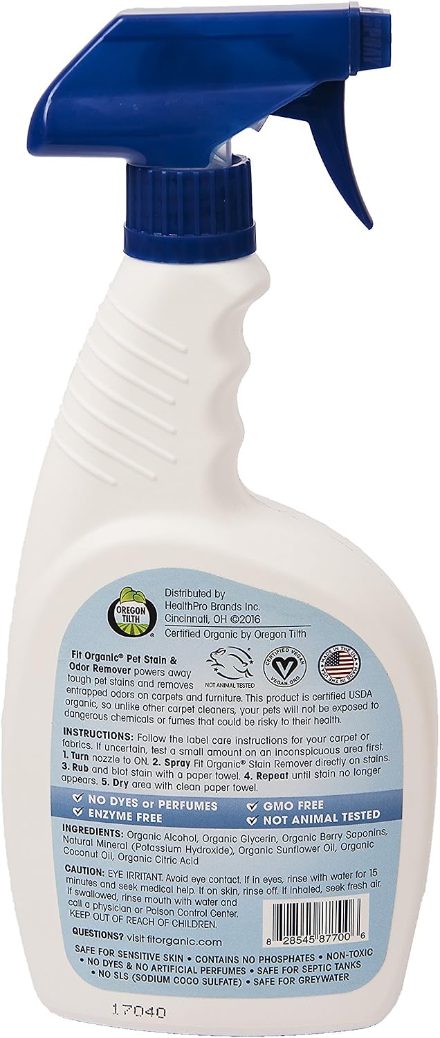 Fit Organic natural carpet cleaner twin pack bottles