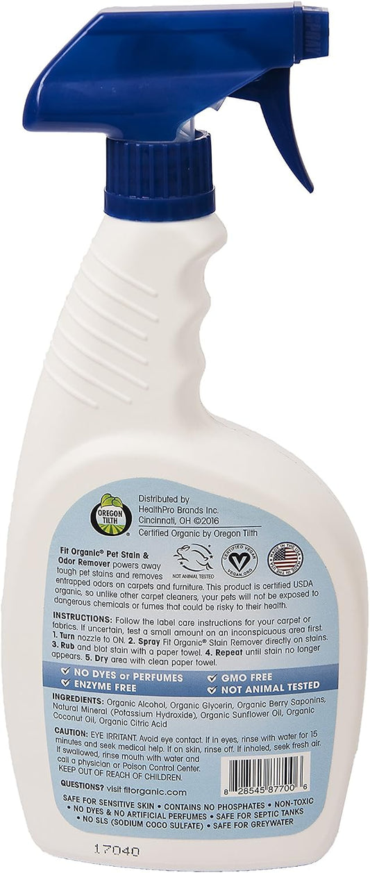 Fit Organic natural spot carpet cleaner twin pack packaging