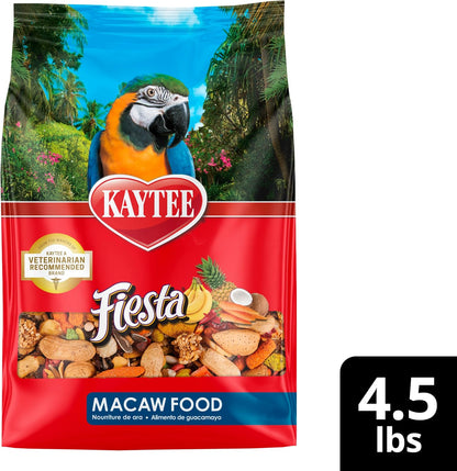 Kaytee Fiesta Macaw Food, Nutritious and Fun Blend, Supports Skin, Feather, Digestion, Brain and Heart Health, 4.5 pounds - Image 12