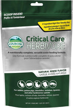 Oxbow critical care packaging side profile showing ingredients