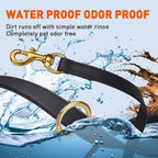 Heavy duty K9 working leash showing texture and flexible substrate core