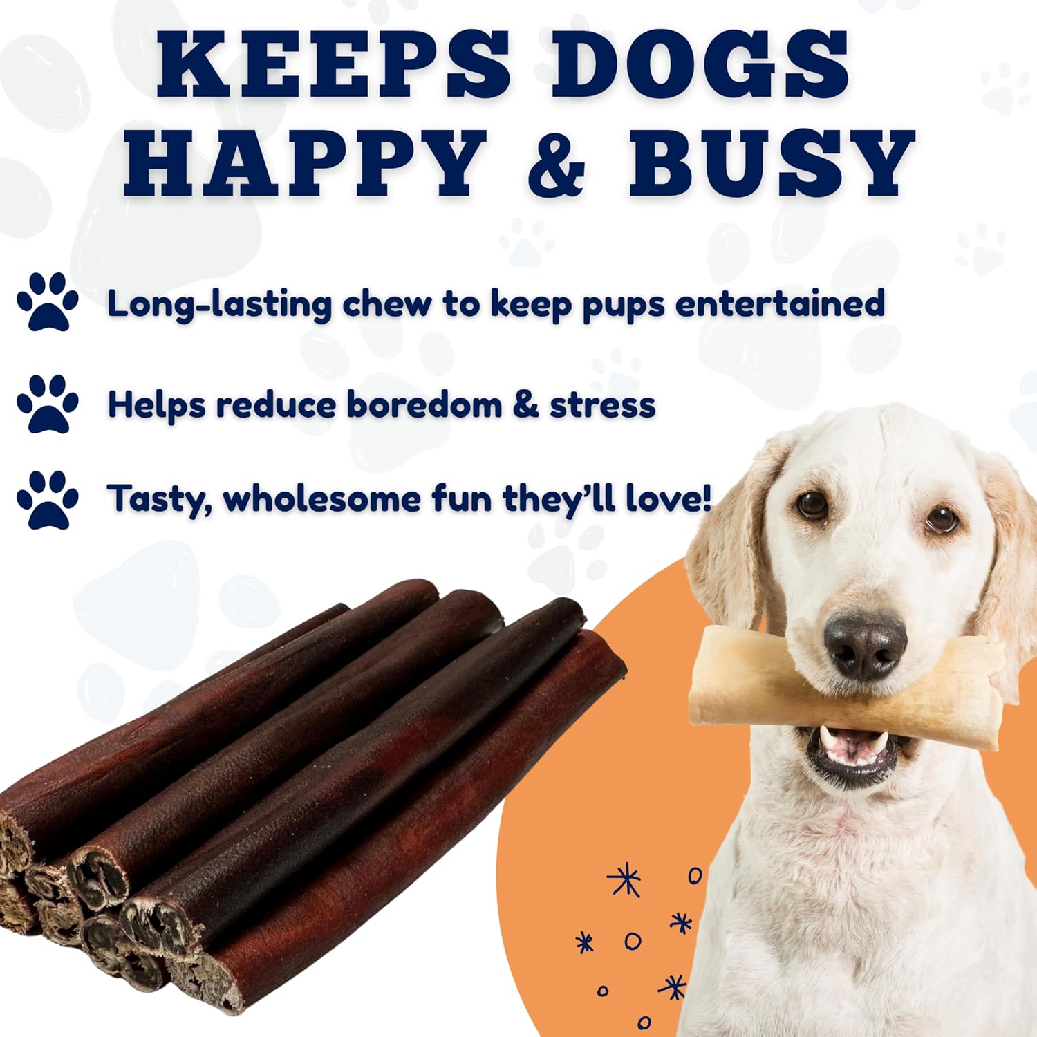 Safe highly digestible no hide dog bones for active chewers.