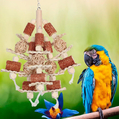 Kencunay premium USA imported natural corn husk bird toy