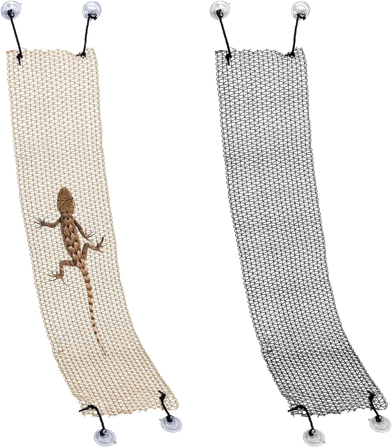 Comsun 2 Pack Bearded Dragon Hammock set front view