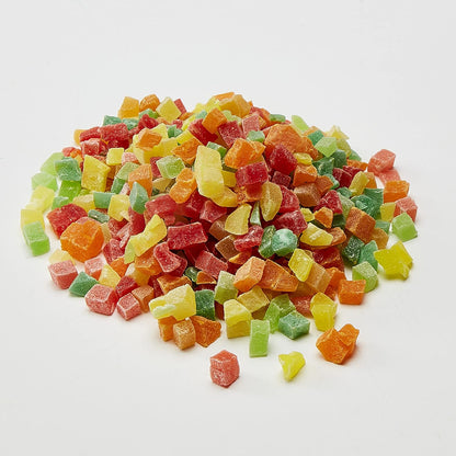 Kaytee Fiesta real fruit foraging treat packaging back view showing feeding instructions