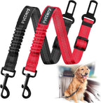 2 Pack Dog Seat Belt Adjustable Dog Car Seatbelts for Vehicle Nylon Pet Safety Seat Belt with Elastic Bungee Buffer Reflective & Durable Car Harness for Dogs - Image 10
