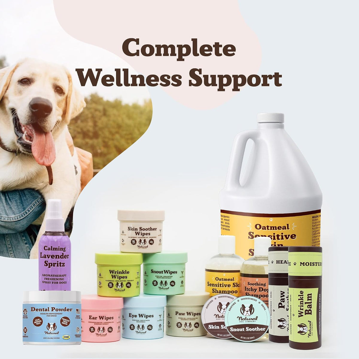 Natural Dog Company pet dental supplement for effective non-brushing oral microbiome balance