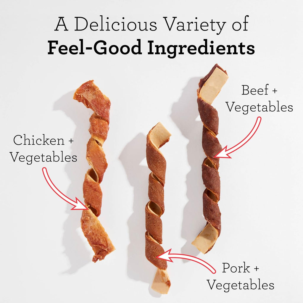 Rawhide free dog treats imported from USA for healthy skin