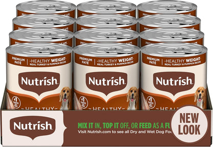 Nutrish Real Beef & Pumpkin Recipe Whole Health Blend Premium Pat Wet Dog Food, 13 oz. Can, 12 Count, Packaging May Vary (Rachael Ray) - Image 11