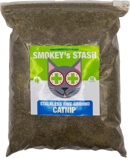 Natural green dried ground catnip herb mix suitable for multi cat households and active play