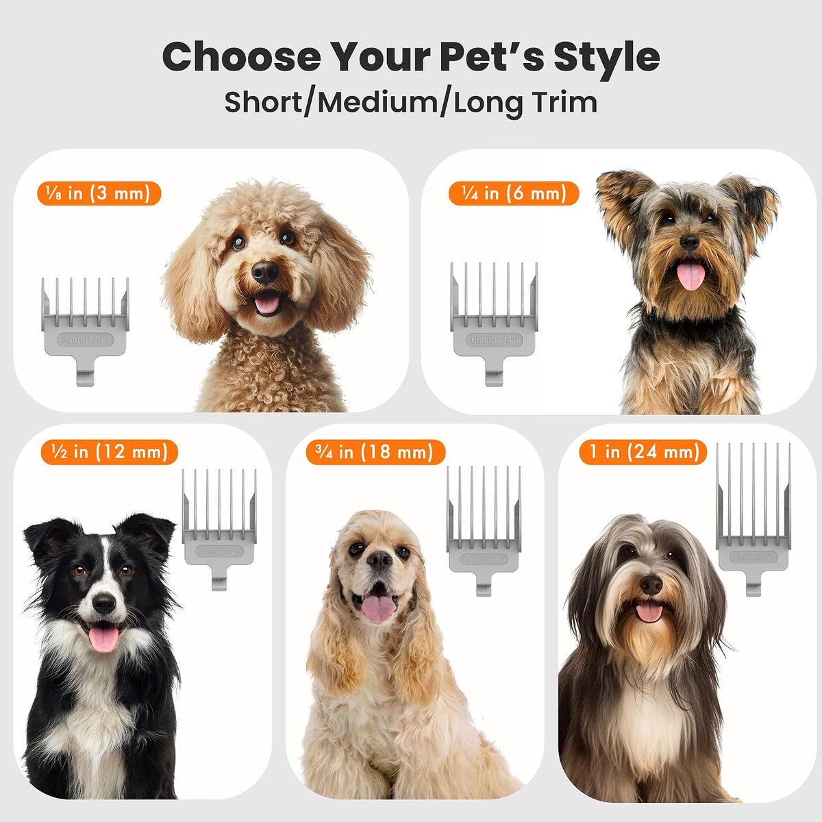 Neakasa P1 Pro low noise pet grooming vacuum being used on a calm dog