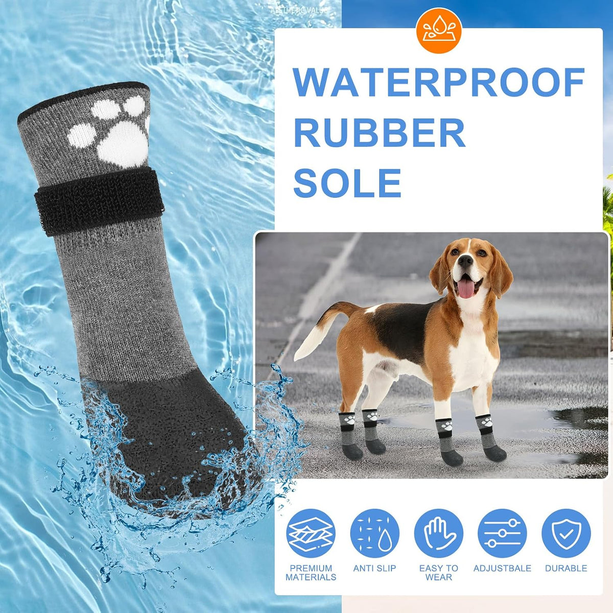Detail of Beautyzoo anti slip rubber sole