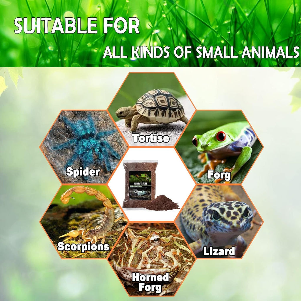 Bnosdm reptile soil package back view instructions