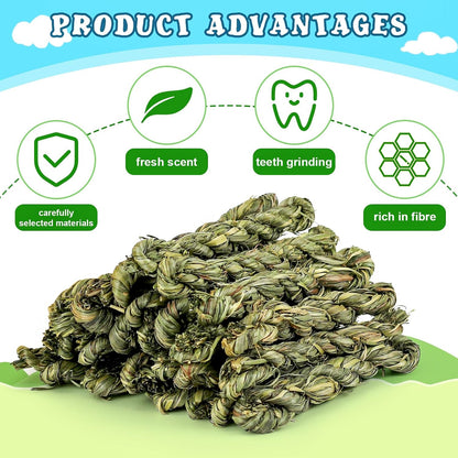ERKOON small animal molar snacks package layout showcasing the high fiber ingredients.