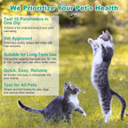 Imported pet health screening tool showing the application steps on the package.