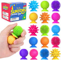 Richtim 16 pack textured suction sensory fidget toys front view