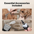 Heapets imported dog grooming trimmer and nail polisher set