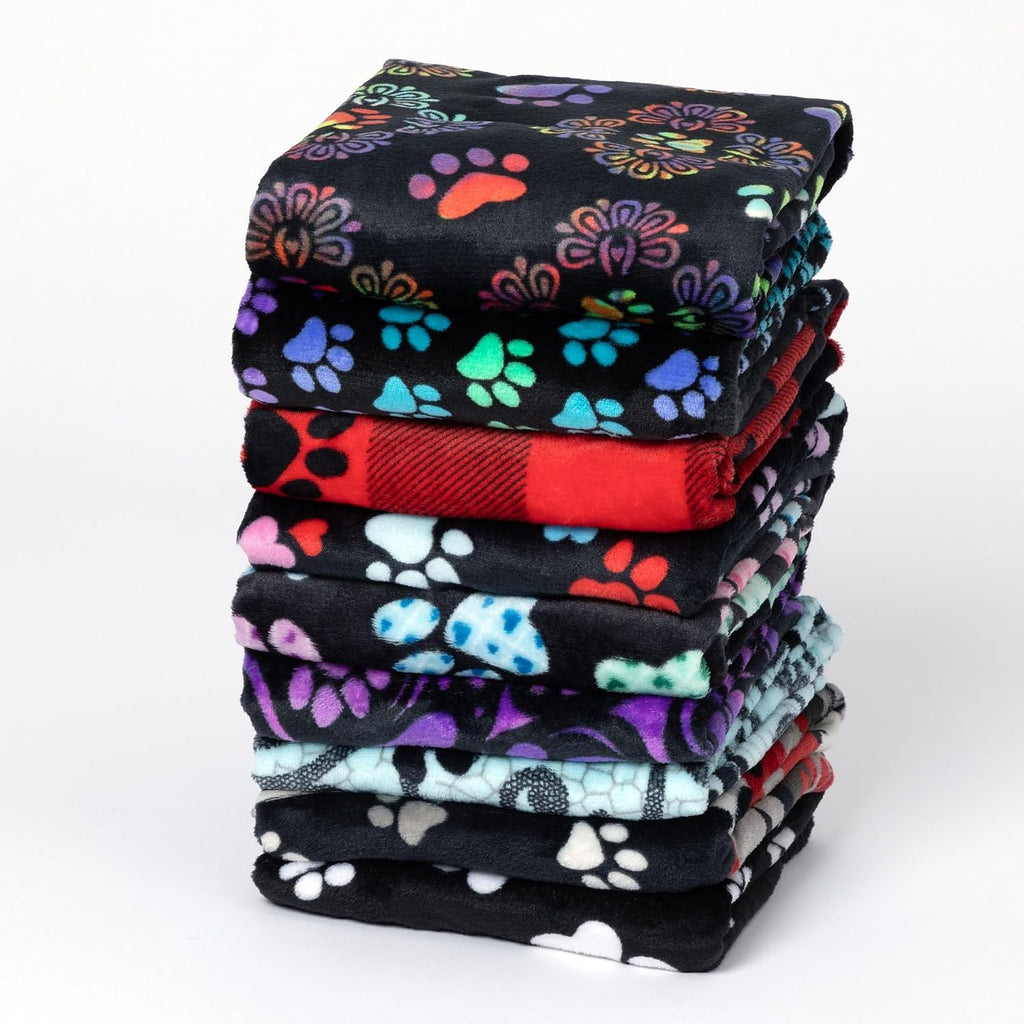 GreaterGood premium imported pet blanket on a car seat for travel comfort.