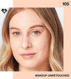 Maybelline hydrating liquid foundation SPF 18 product labeling close up