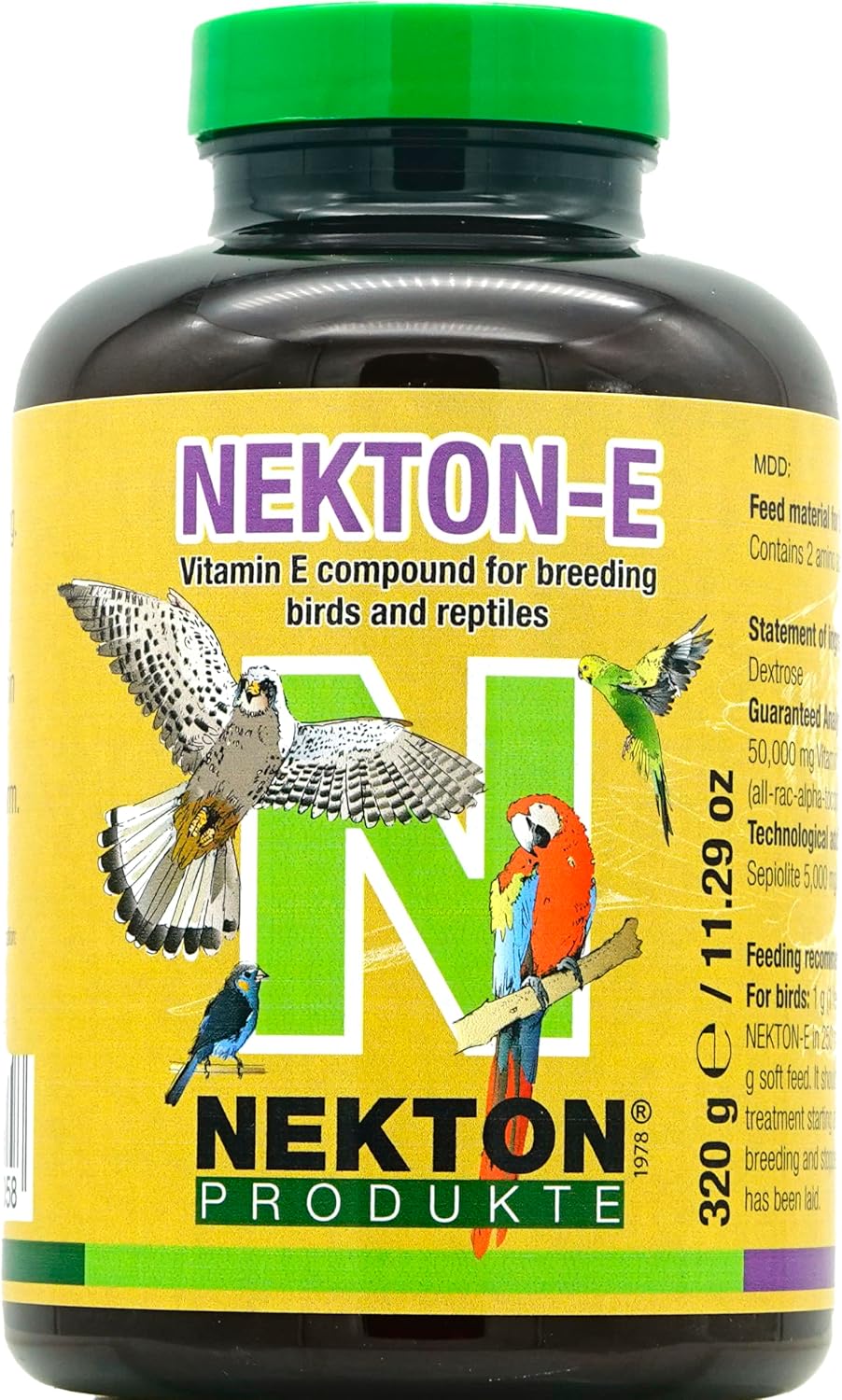 Nekton-E supplement container angled view showing brand logo