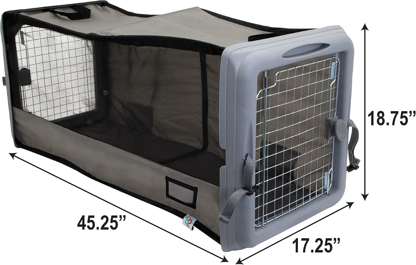 SPORT PET Large Pop Open Kennel, Portable Cat Cage Kennel, Waterproof Pet bed, Travel Litter Collection - Image 6