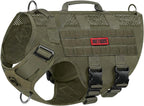 OneTigris Tactical Dog Harness for Small Dog, No Pull Small Dog Vest Harness with Handles Breathable Military Dogs Molle Vests for Walking Hiking Training (Pink, Medium) - Image 10