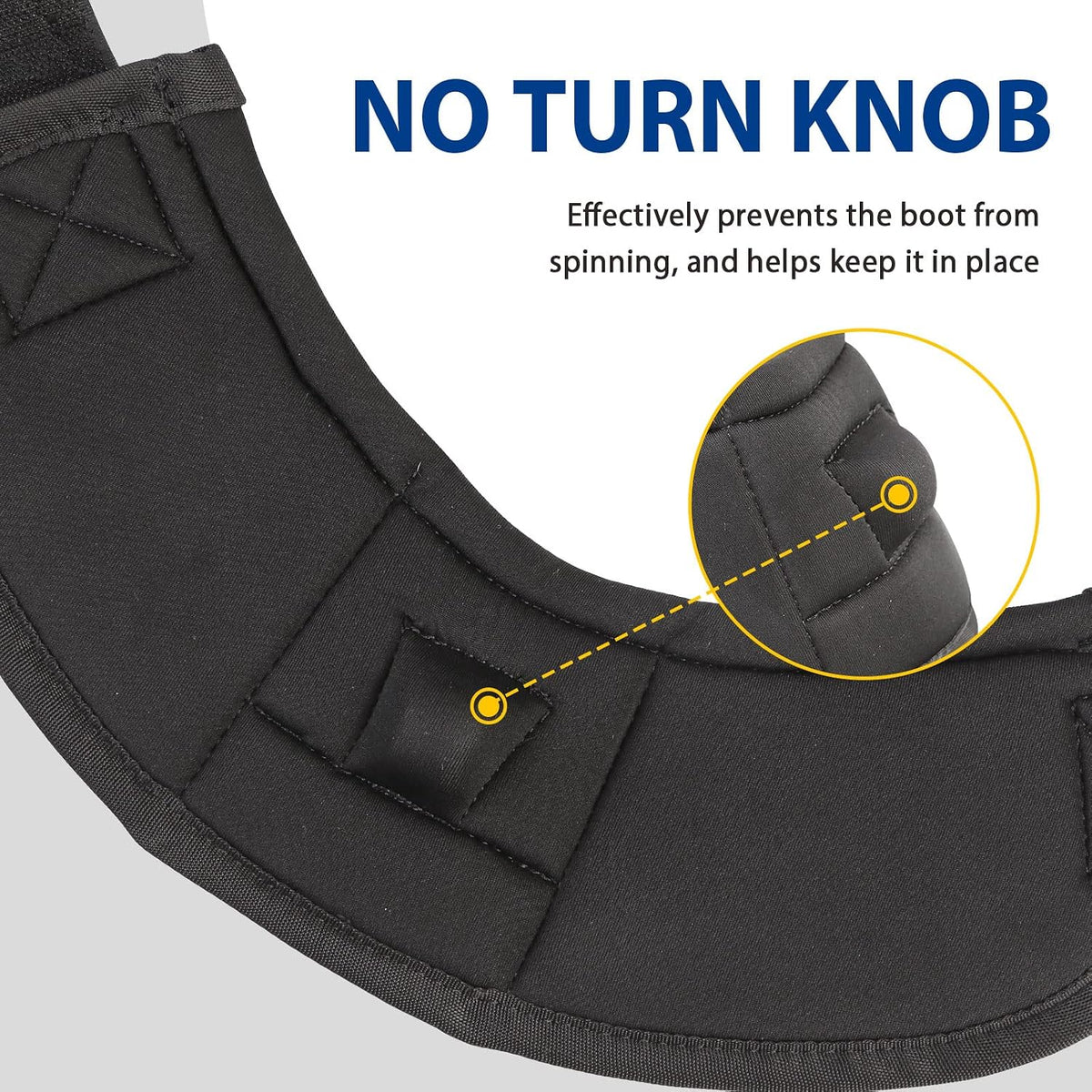 Harrison Howard no turn bell boots showing the interior shock absorbing center and soft heel knob