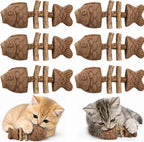 Catnip and Silvervine Chew, Natural Fishbone Chew Toy for Cats, Fishbone-Shaped Cat Dental Toy for Chewing, Licking, Pawing, Boredom Relief & Enrichment for Cats (2 PCS, Mixed Flavor) - Image 13